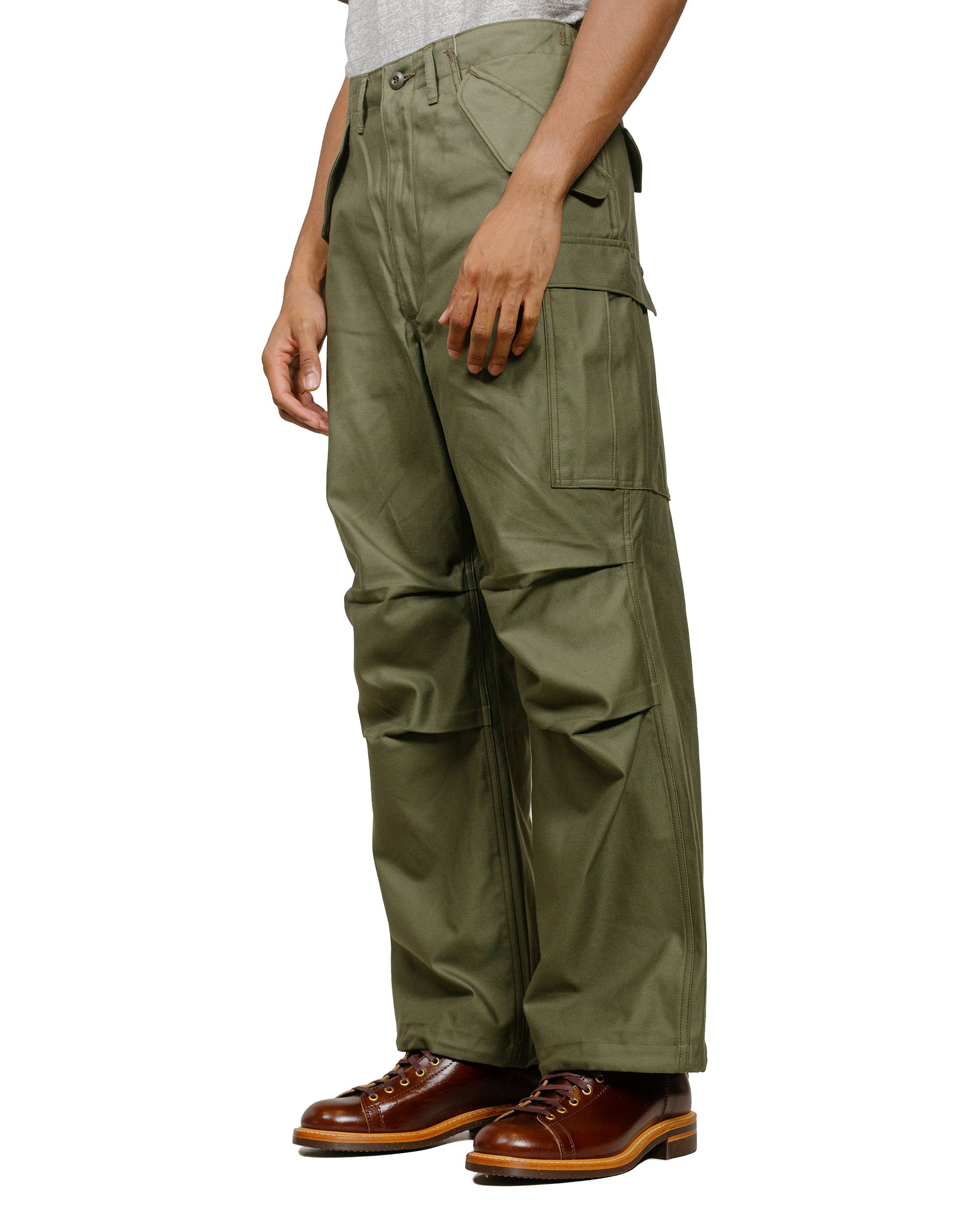 The Real McCoy's MP22101 Trousers, Men's, Field, M-65 Olive model front