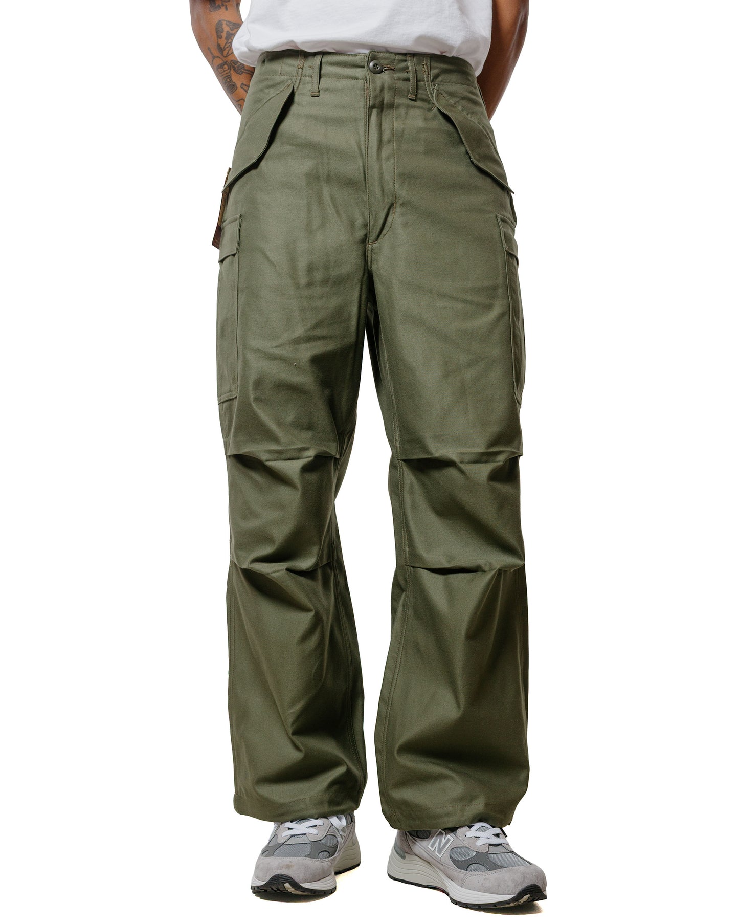 The Real McCoy's MP22101 Trousers, Men's, Field, M-65 Olive