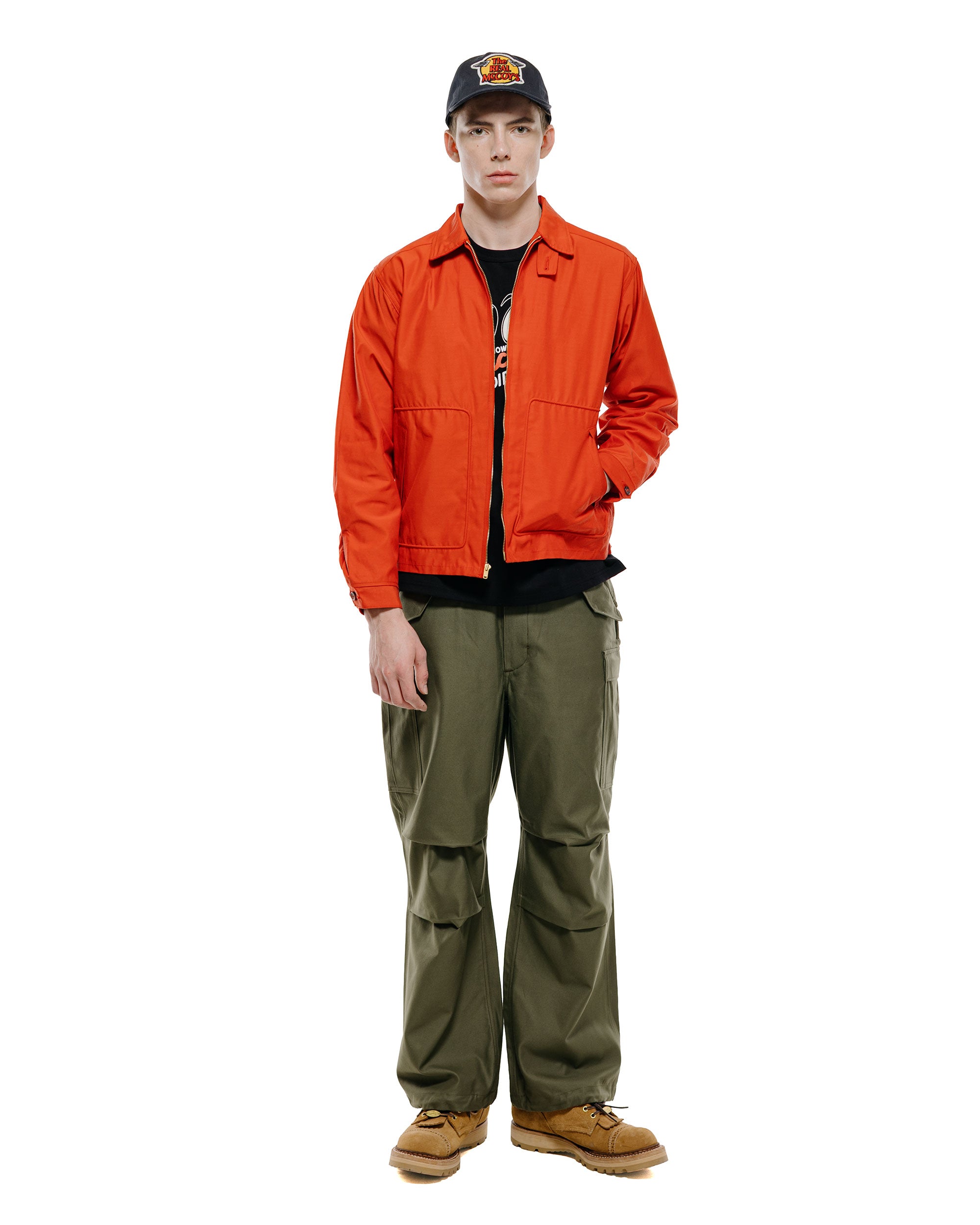 The Real McCoy's MP22101 Trousers, Men's, Field, M-65 Olive