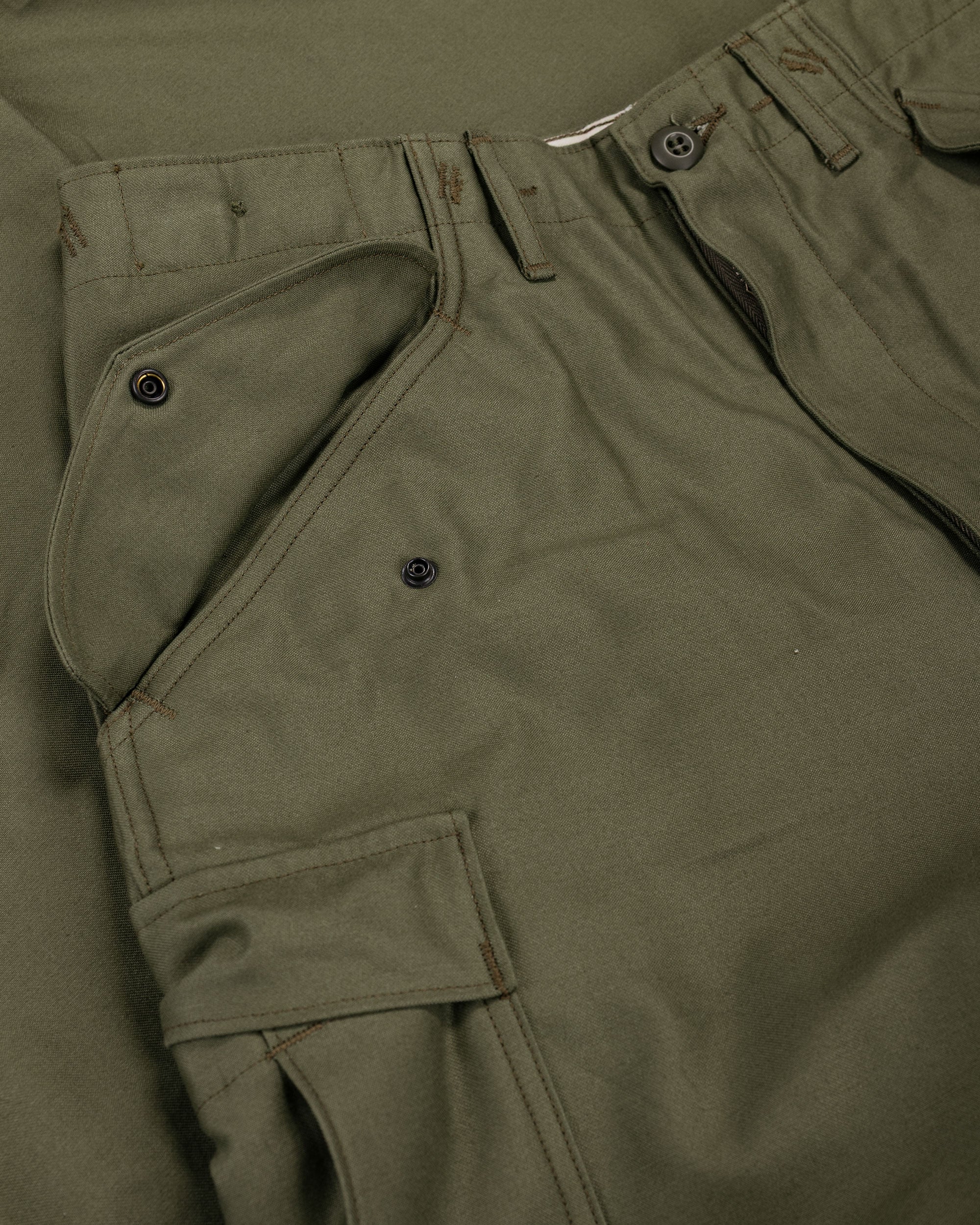 The Real McCoy's MP22101 Trousers, Men's, Field, M-65 Olive