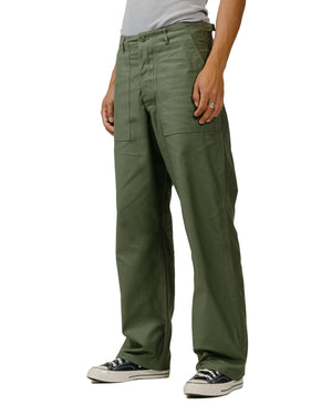 The Real McCoy's MP23003 Trousers, Men's, Cotton Sateen, OG-107 Olive model front