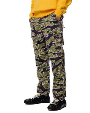 The Real McCoy's MP23004 Tiger Camouflage Trousers / Late War Green