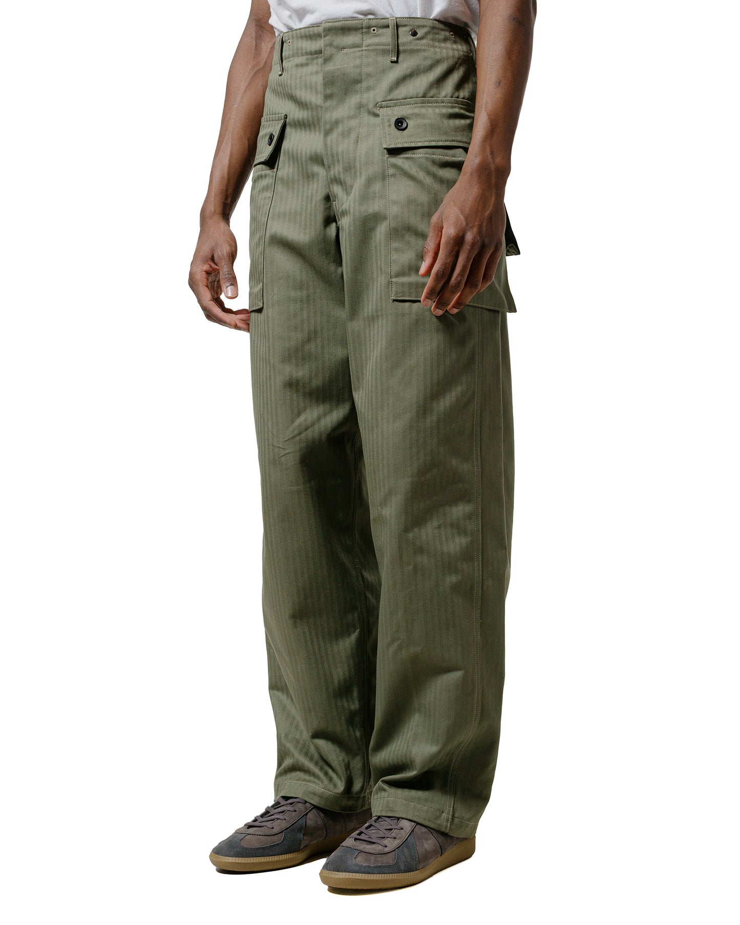The Real McCoy's MP23006 P-44 Utility Trousers Sage Green