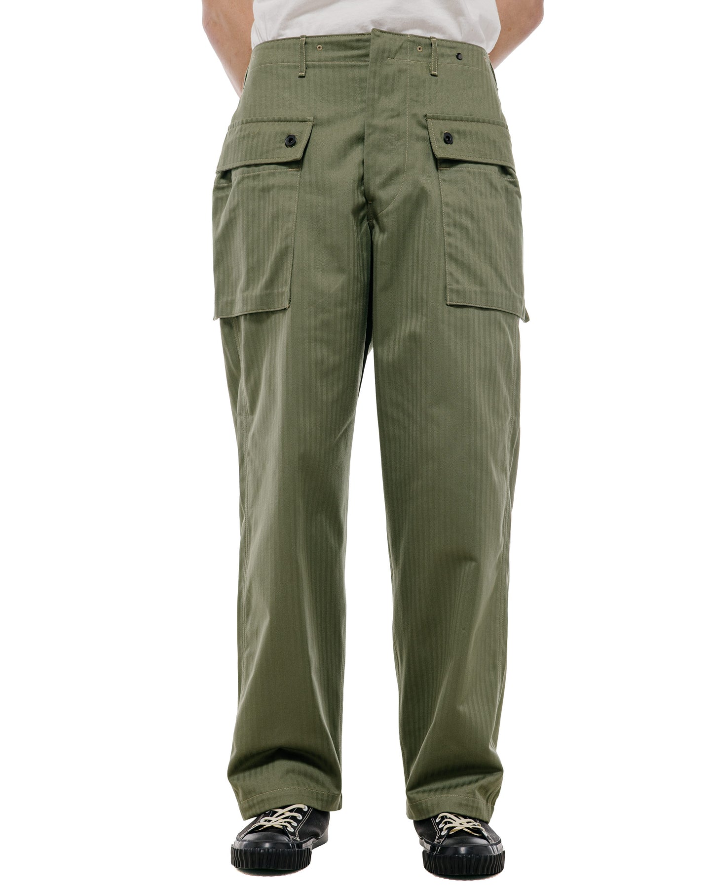 The Real McCoy's MP23006 P-44 Utility Trousers Sage Green