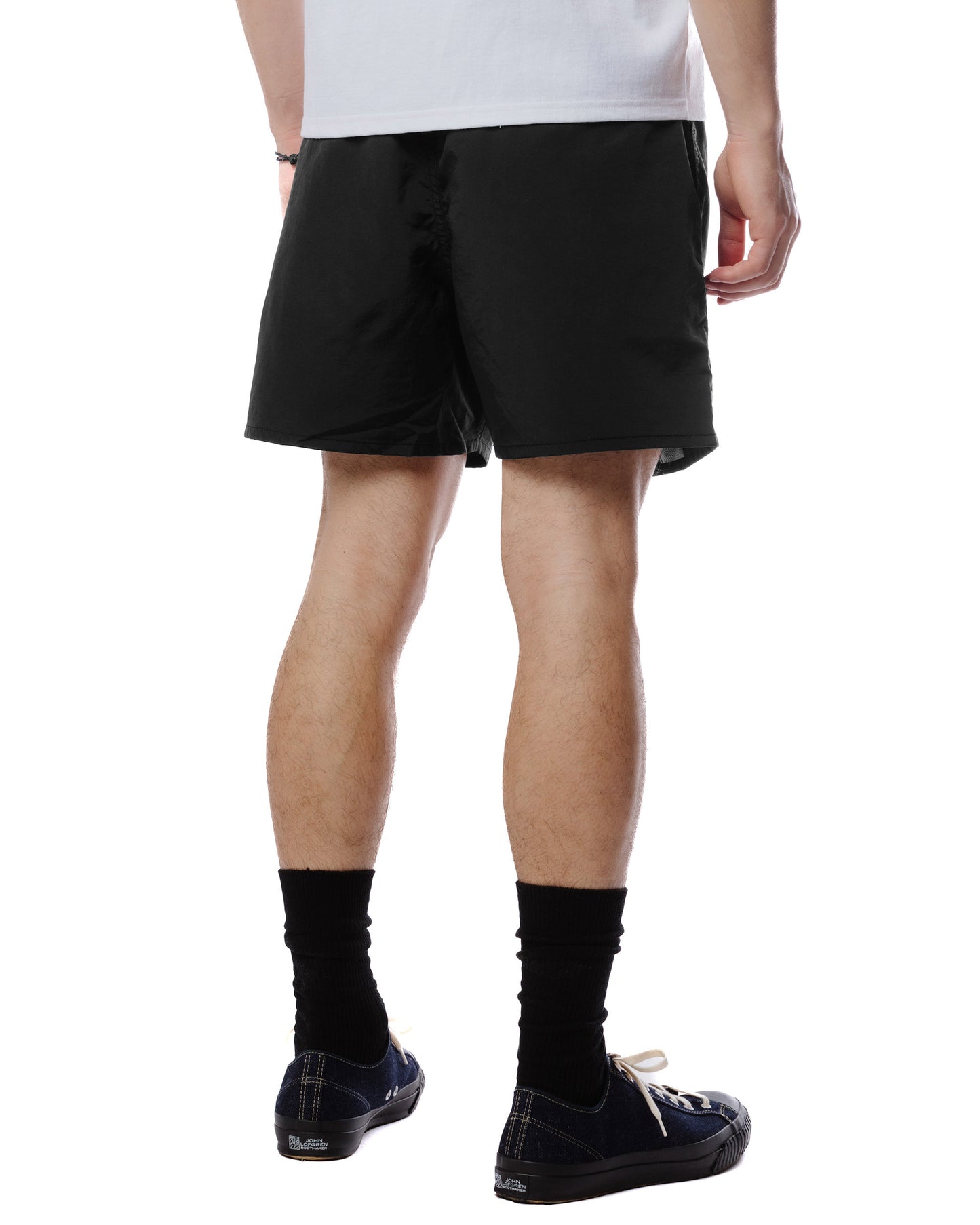 The Real McCoy's MP23019 Nylon-Mesh Hiking Shorts Onyx Model Rear