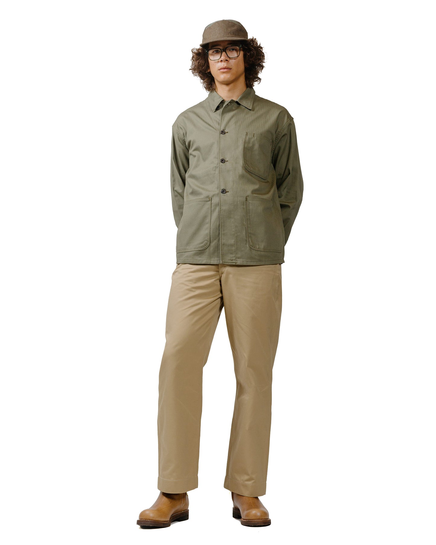 The Real McCoy's MP23102 Trousers, Cotton, Khaki, 1941 Khaki model full