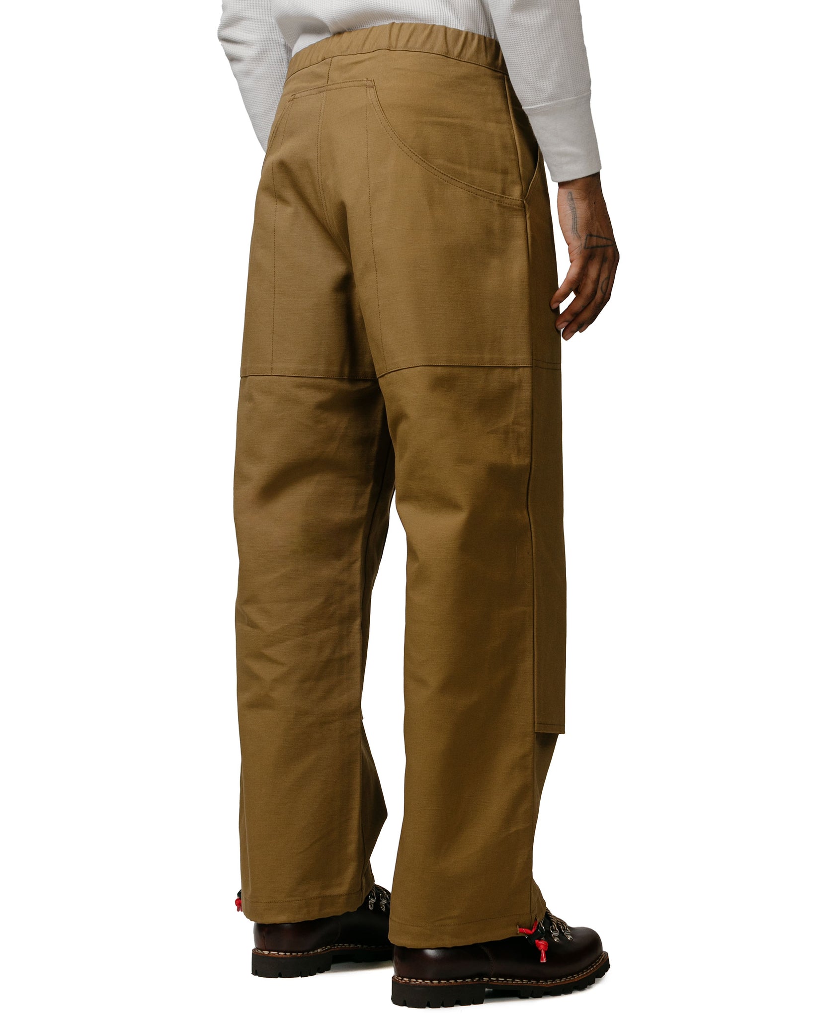The Real McCoy's MP23104 Cotton Duck Climber's Pants Brown model back