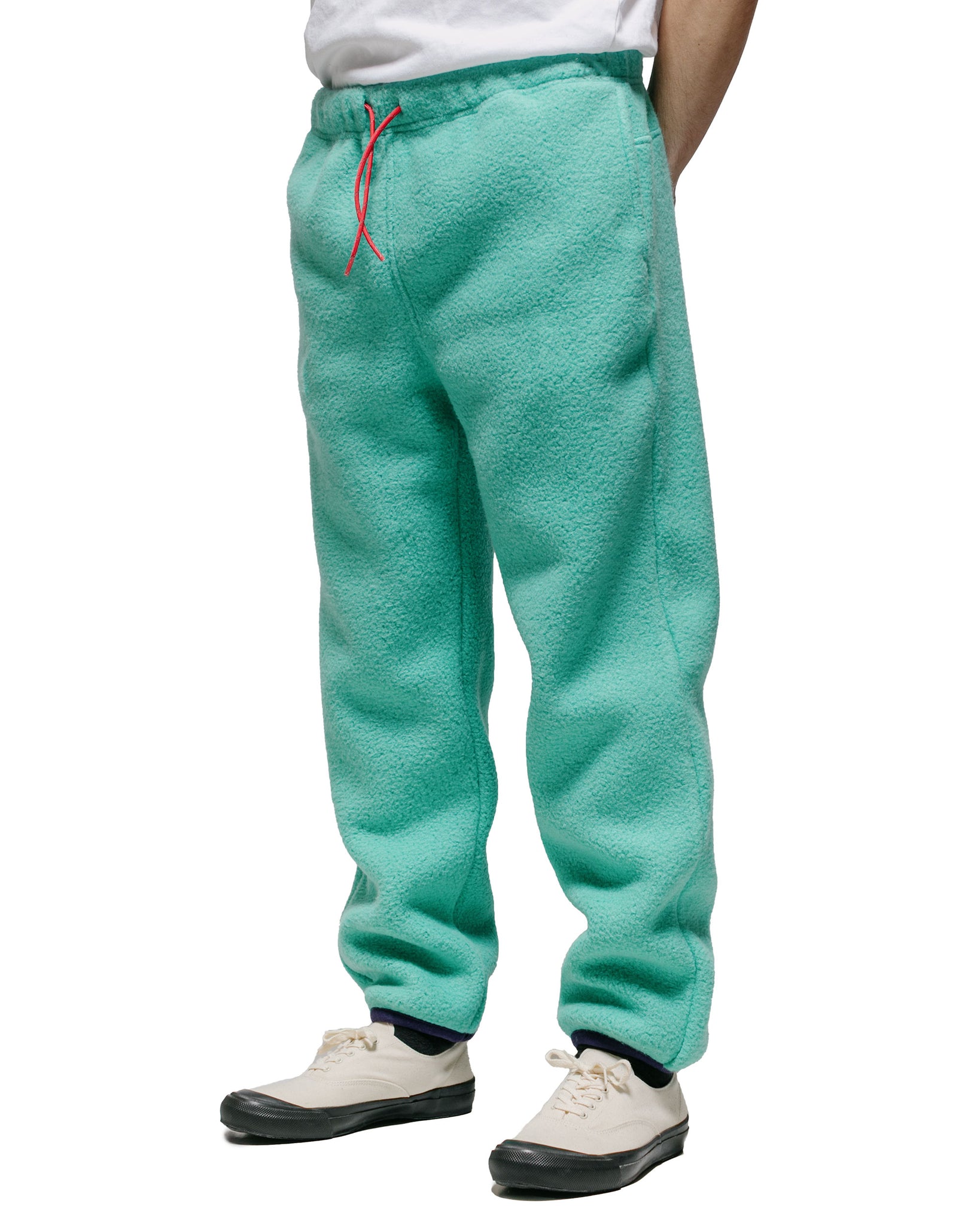 The Real McCoy's MP23105 Fleece Utility Pants Teal model front