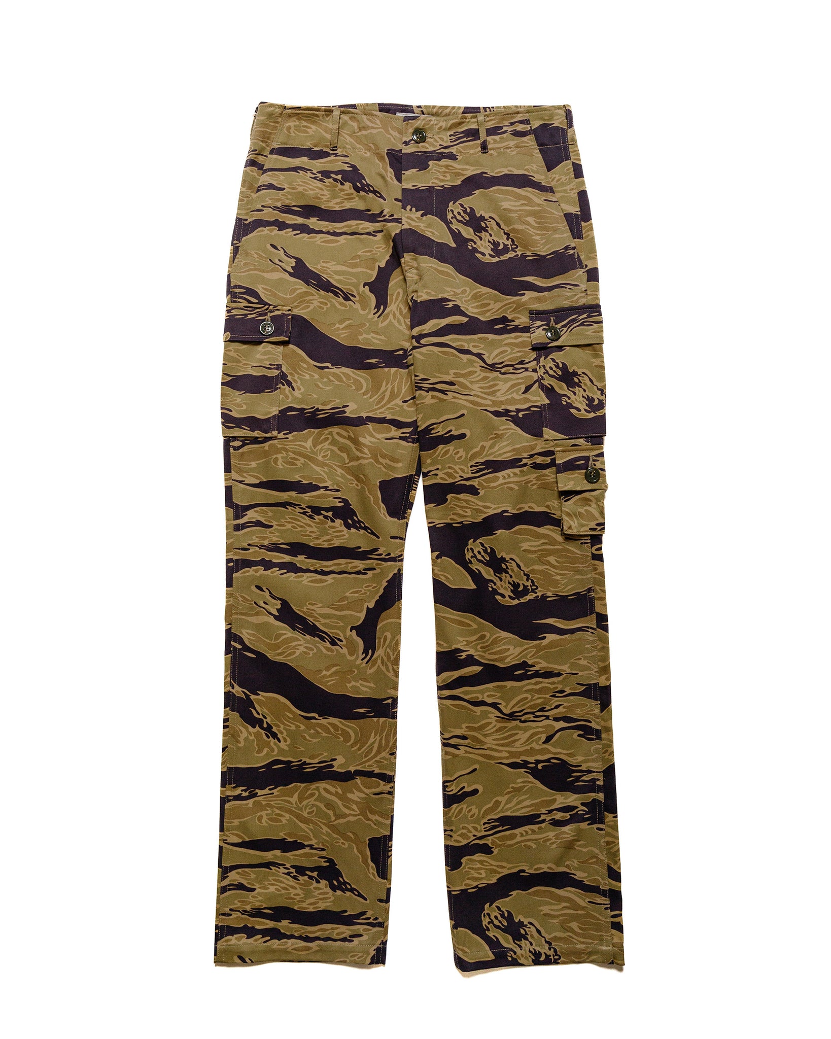 The Real McCoy's MP24001 Tiger Camouflage Trousers  Advisor Khaki