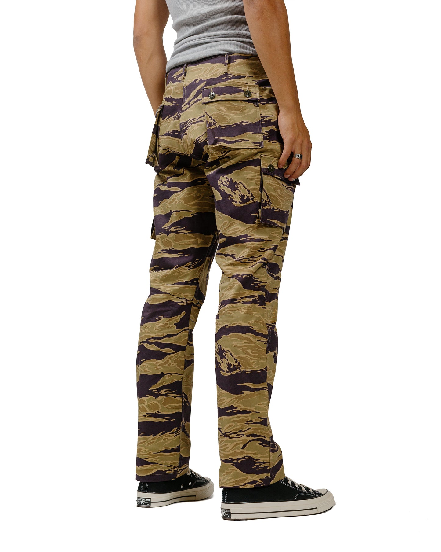 The Real McCoy's MP24001 Tiger Camouflage Trousers / Advisor Khaki model back