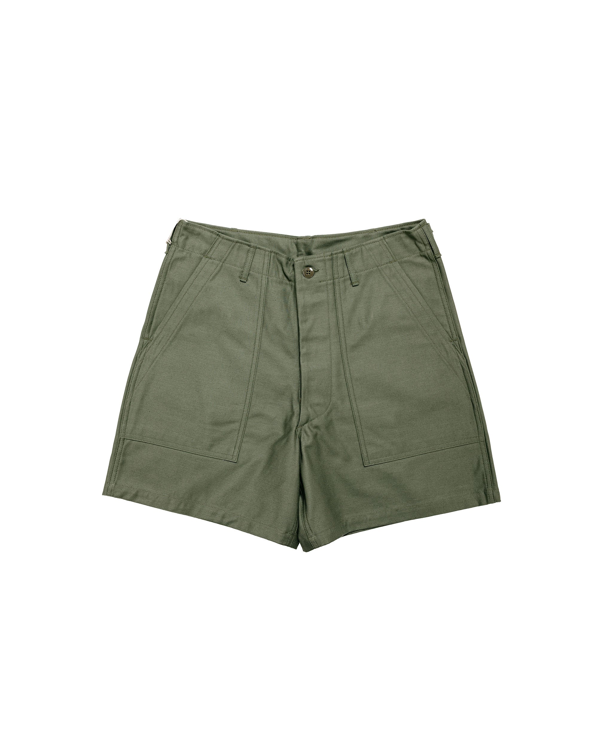 The Real McCoy's MP24004 Utility Shorts / Cotton Sateen Olive