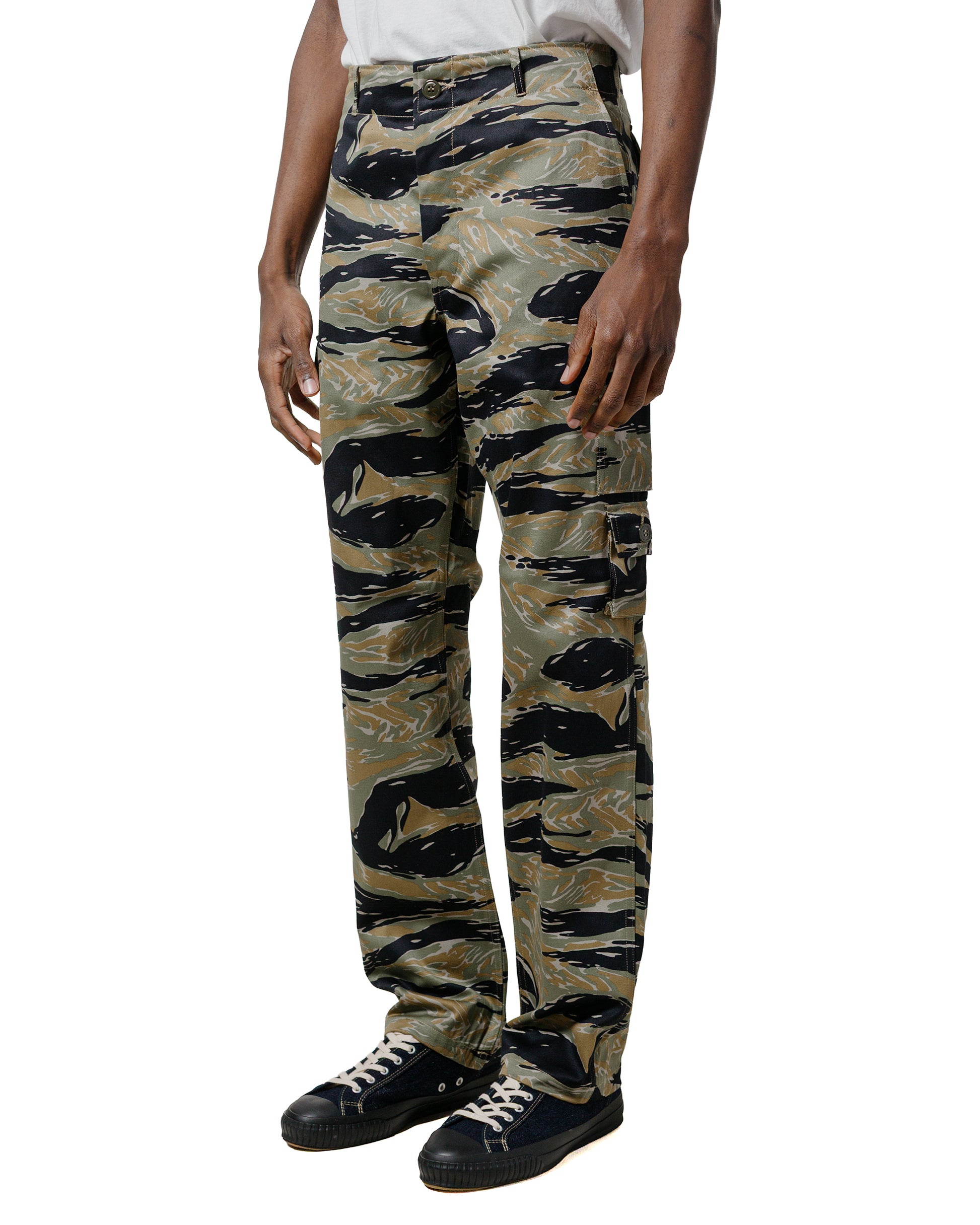 The Real McCoy's MP25003 Tiger Camouflage Trousers / Tadpole Green