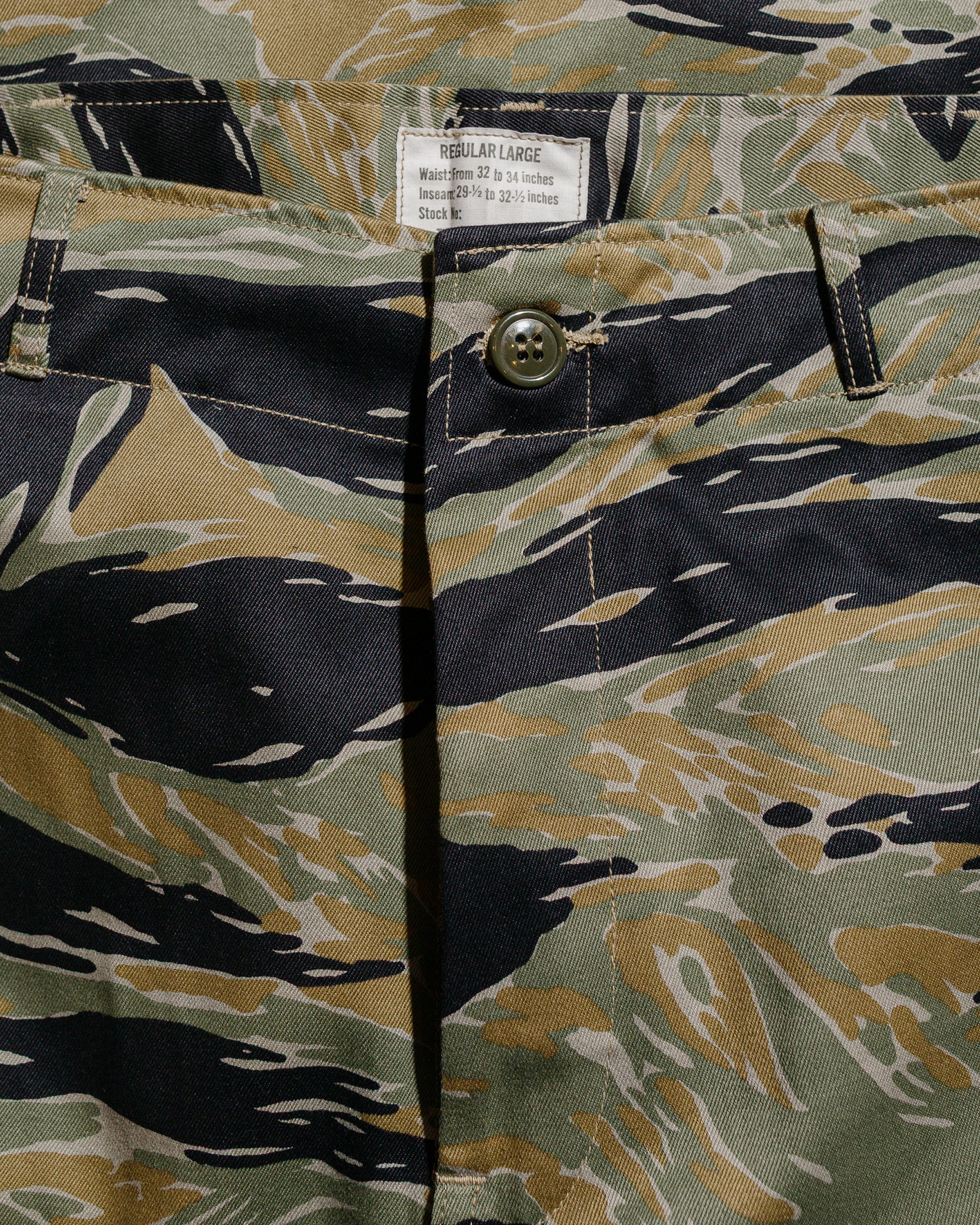 The Real McCoy's MP25003 Tiger Camouflage Trousers / Tadpole Green