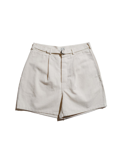 The Real McCoy's MP25014 Belted Shorts  Cotton-Hemp Beige