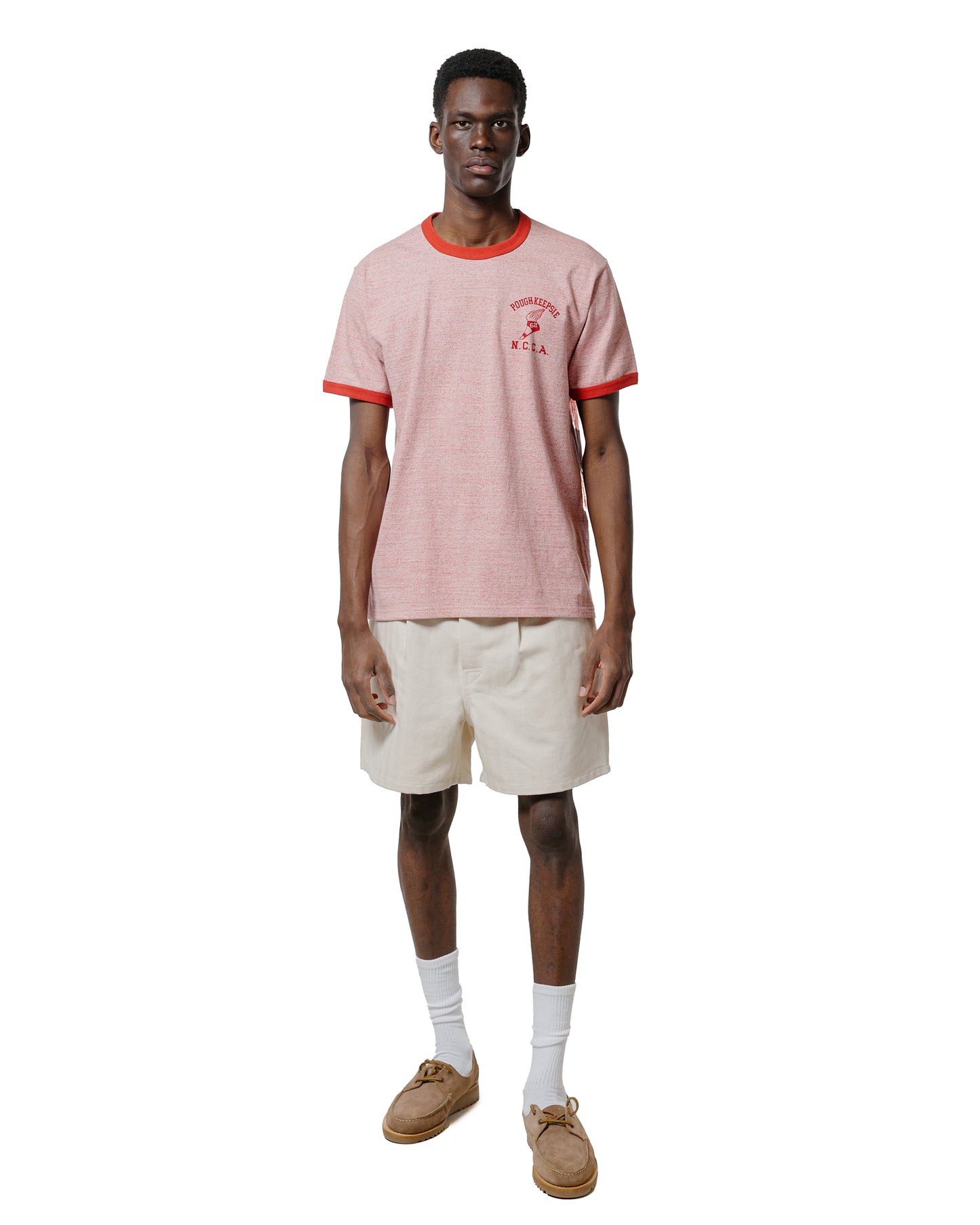 The Real McCoy's MP25014 Belted Shorts  Cotton-Hemp Beige