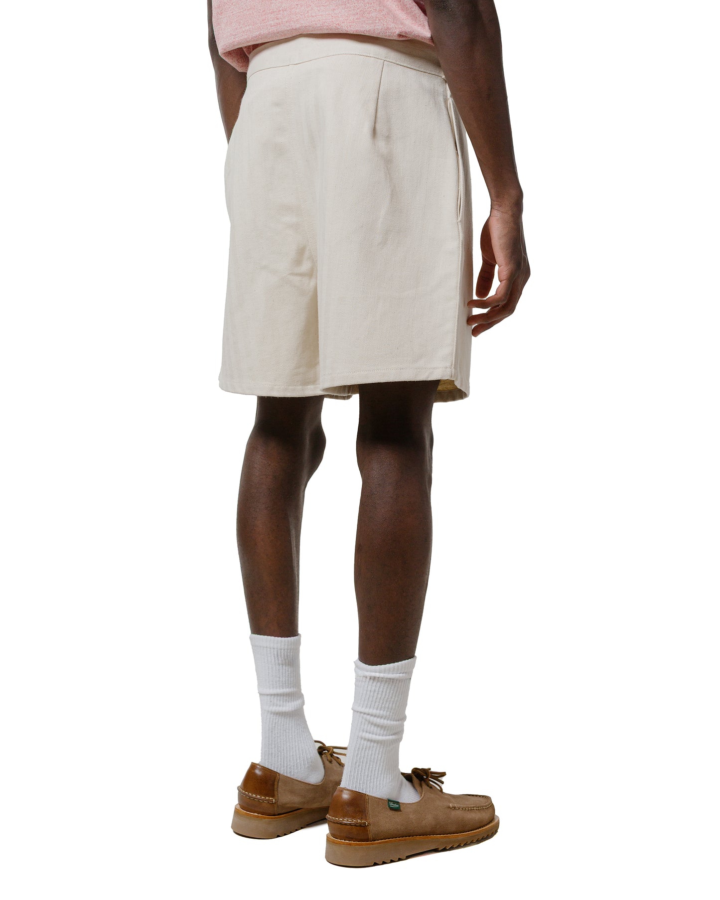 The Real McCoy's MP25014 Belted Shorts  Cotton-Hemp Beige