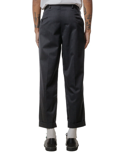 The Real McCoy's MP25101 Single-Pleat Wool Trousers Charcoal