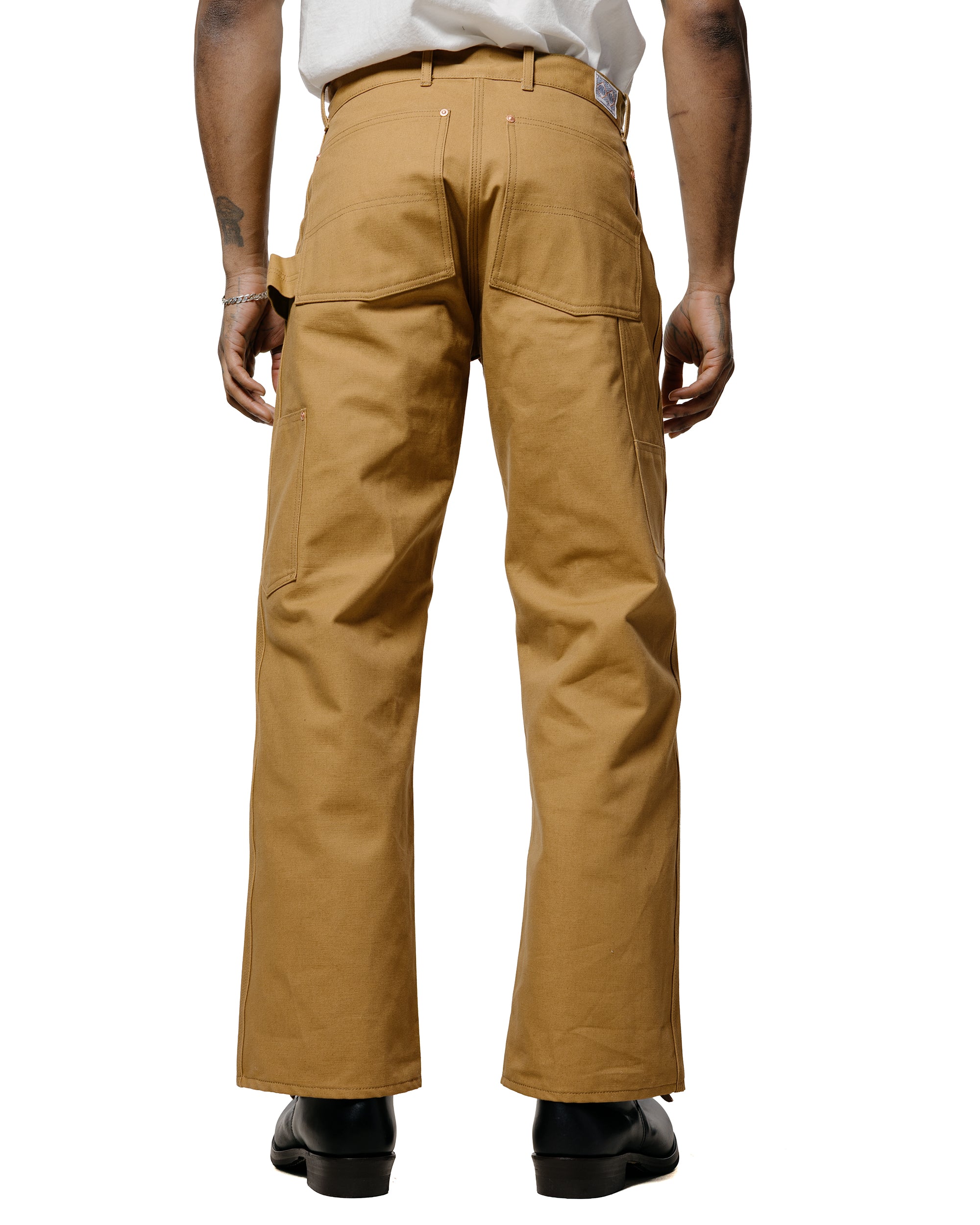 The Real McCoy's MP25102 Double-Knee Work Trousers Brown