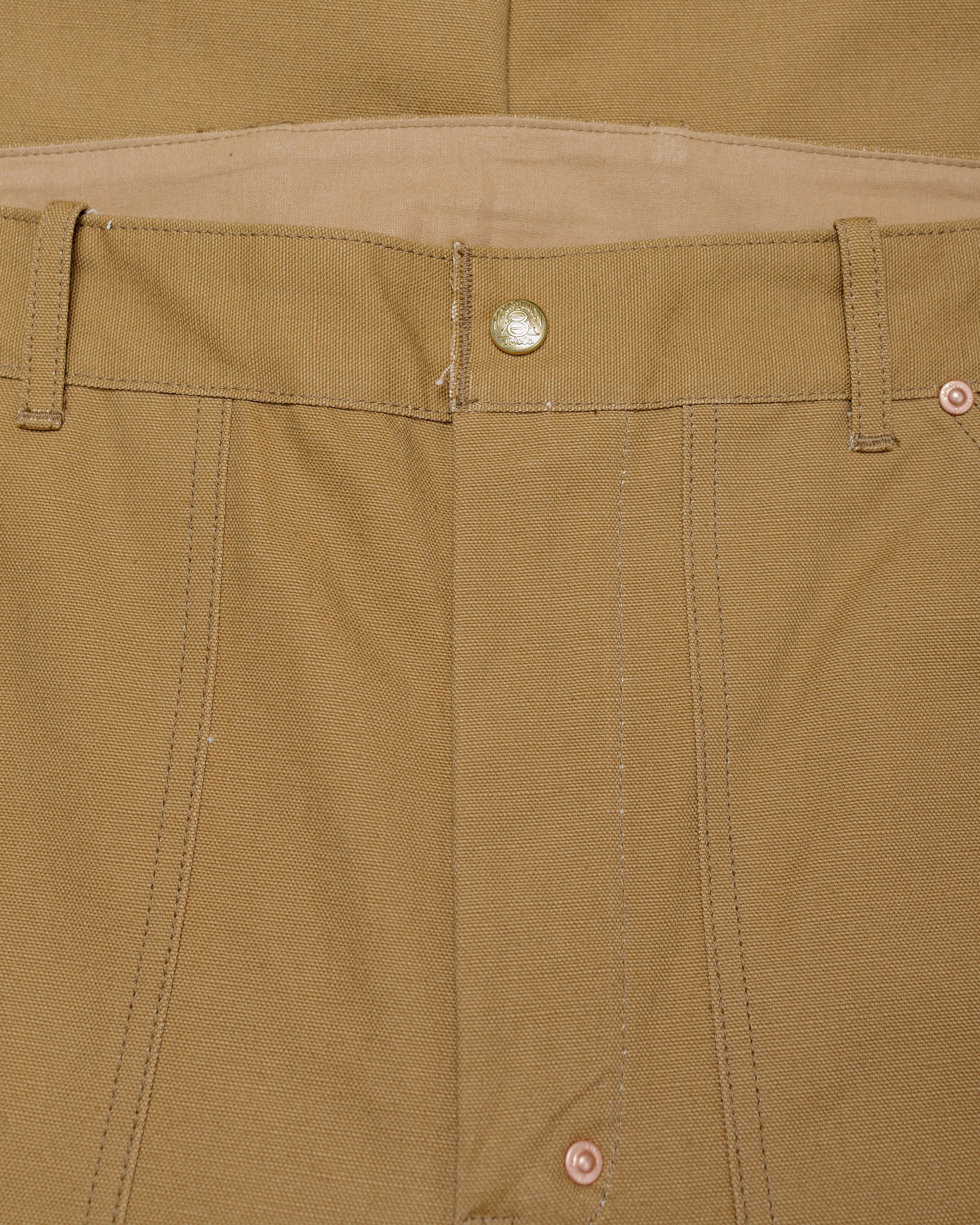 The Real McCoy's MP25102 Double-Knee Work Trousers Brown