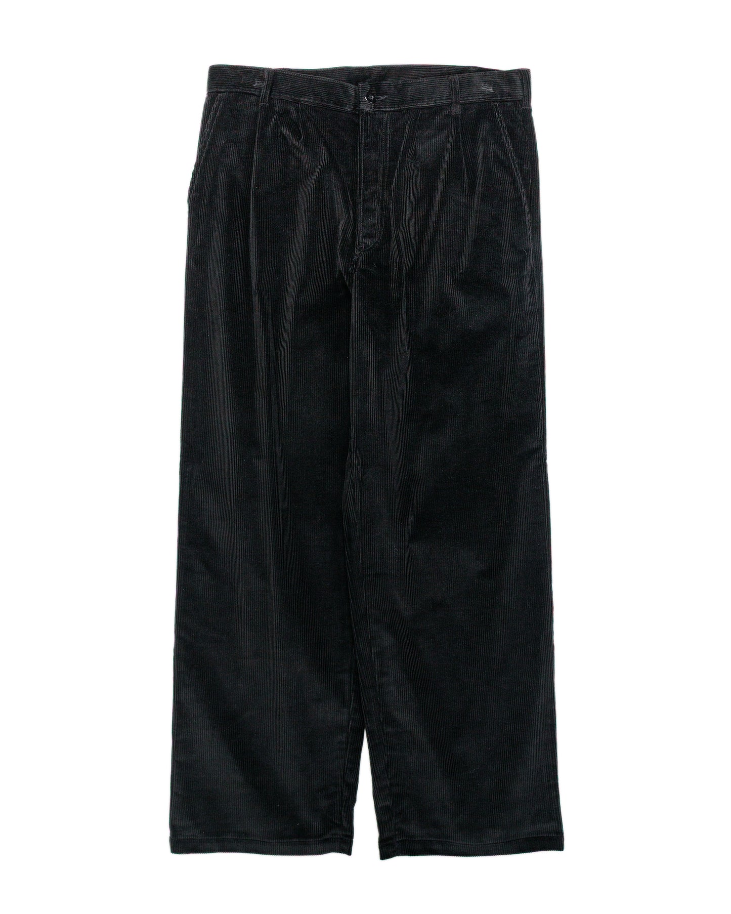 The Real McCoy's MP25105 Double-Pleat Corduroy Trousers Black