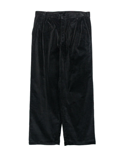 The Real McCoy's MP25105 Double-Pleat Corduroy Trousers Black
