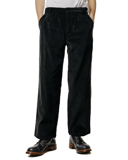 The Real McCoy's MP25105 Double-Pleat Corduroy Trousers Black