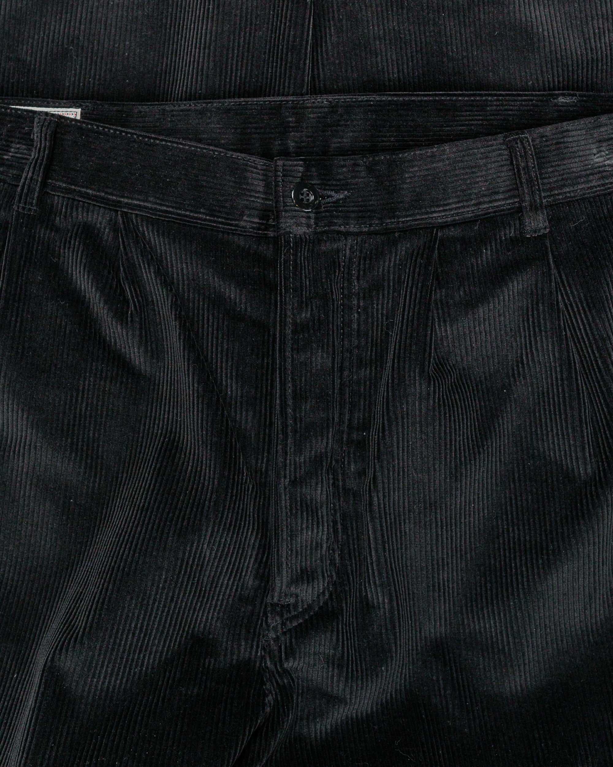 The Real McCoy's MP25105 Double-Pleat Corduroy Trousers Black