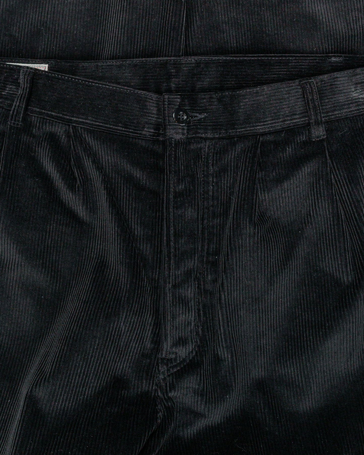 The Real McCoy's MP25105 Double-Pleat Corduroy Trousers Black