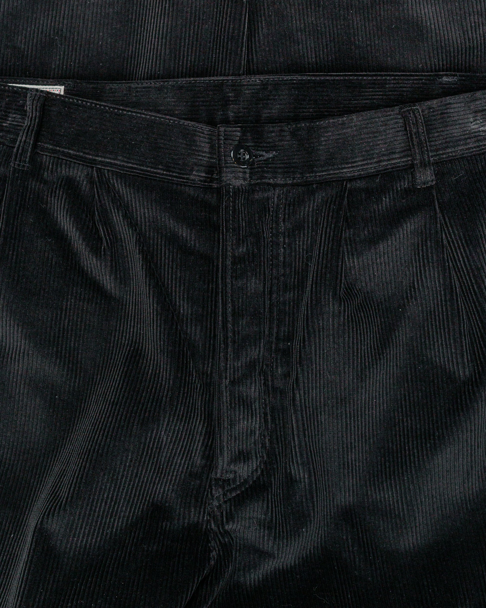 The Real McCoy's MP25105 Double-Pleat Corduroy Trousers Black