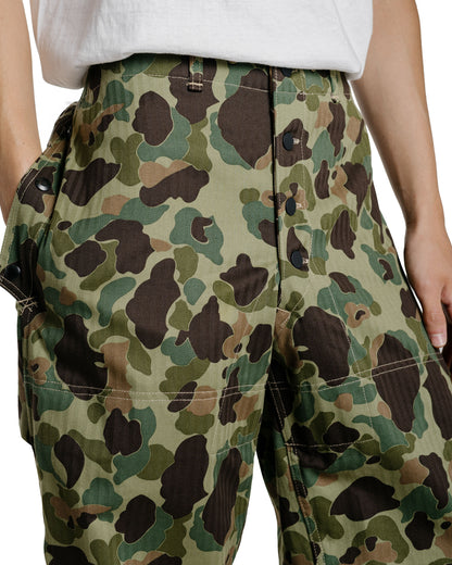 The Real McCoy's MP26001 P1944 Reversible Frogskin Camouflage Trousers Green