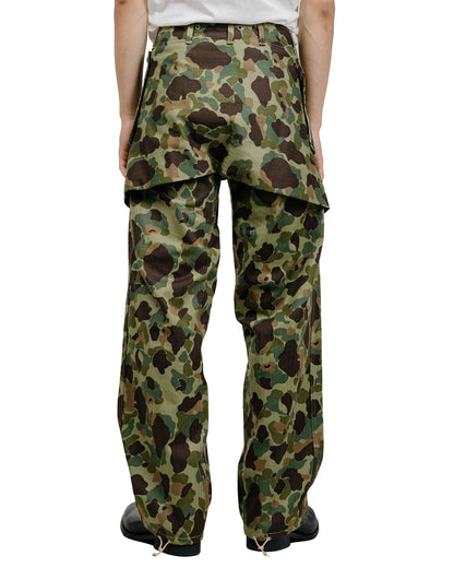 The Real McCoy's MP26001 P1944 Reversible Frogskin Camouflage Trousers Green