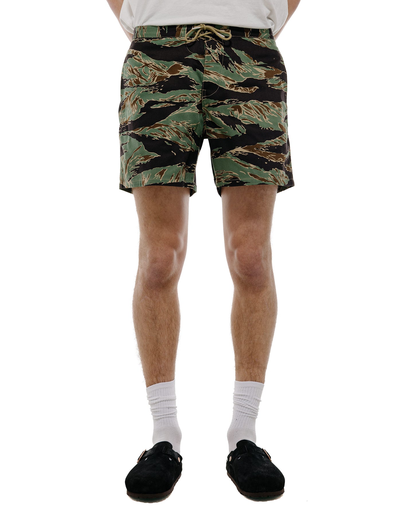 The Real McCoy's MP26004 Tiger Camouflage Swim Shorts / John Wayne Green