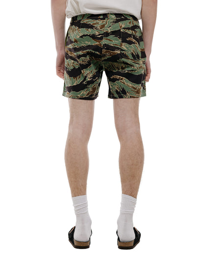 The Real McCoy's MP26004 Tiger Camouflage Swim Shorts / John Wayne Green