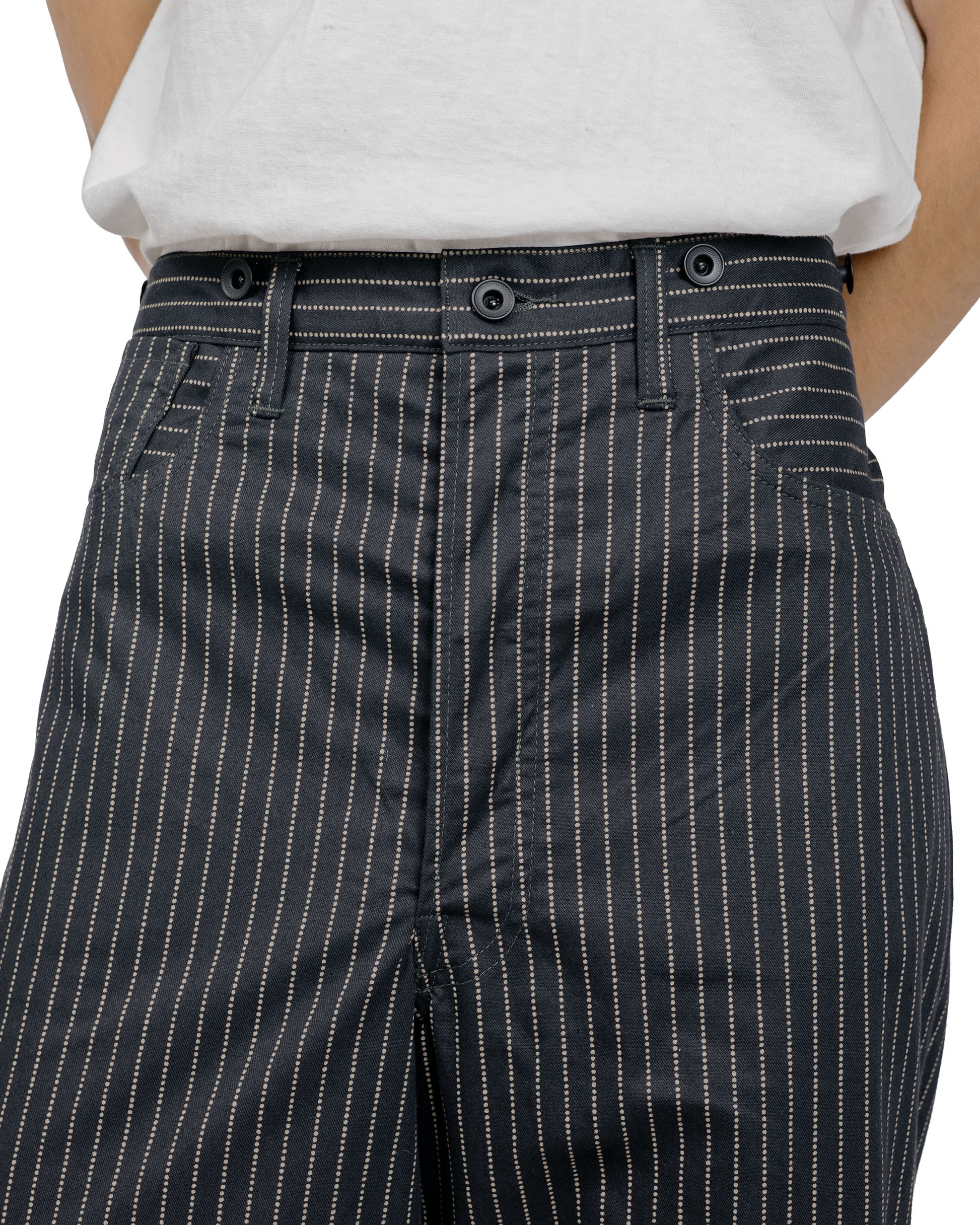The Real McCoy's MP26011 Black Wabash Work Trousers Black