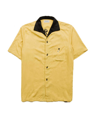 The Real McCoy's MS22002 Rayon Bowling Shirt / Jolly Roger Yellow