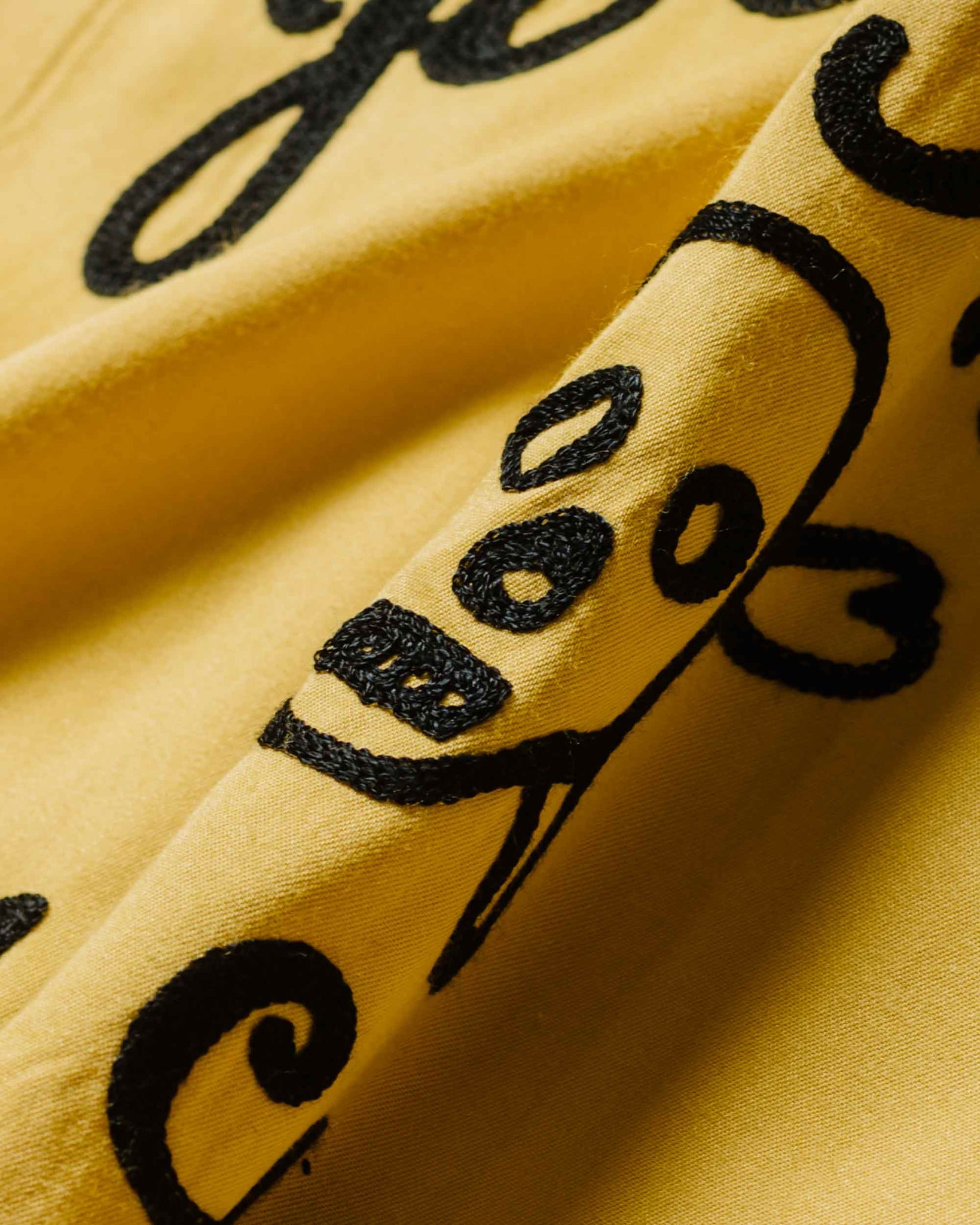 The Real McCoy's MS22002 Rayon Bowling Shirt / Jolly Roger Yellow Detail