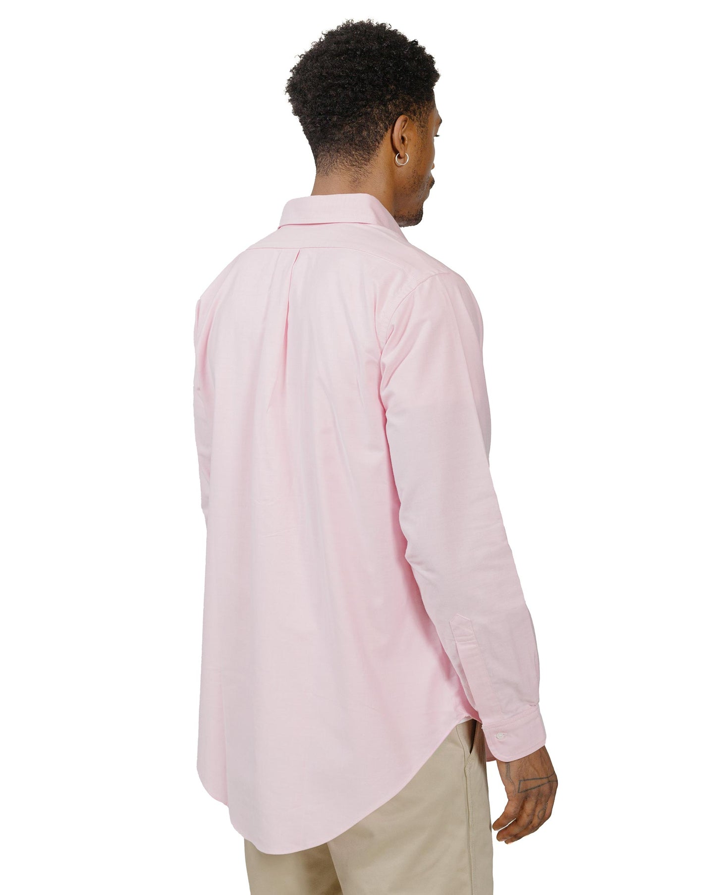 The Real McCoy's MS22008 Joe McCoy Button Down Shirt Pink model back