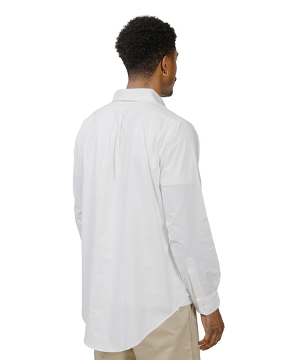 The Real McCoy's MS22008 Joe McCoy Button Down Shirt White model back