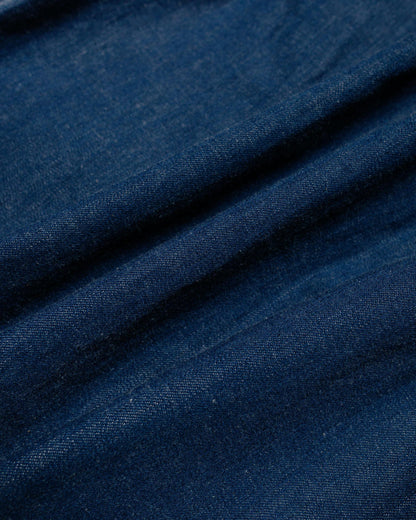 The Real McCoy's MS22103 8HU Denim Serviceman Shirt Indigo fabric