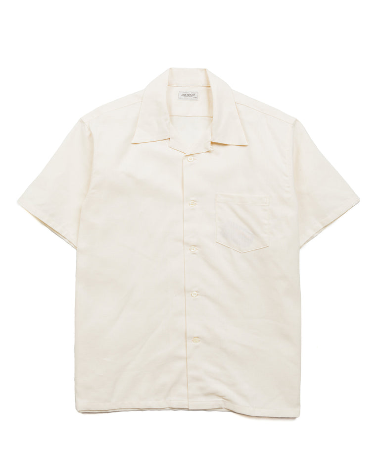 The Real McCoy's MS23009 Joe McCoy Panama Shirt S/S White