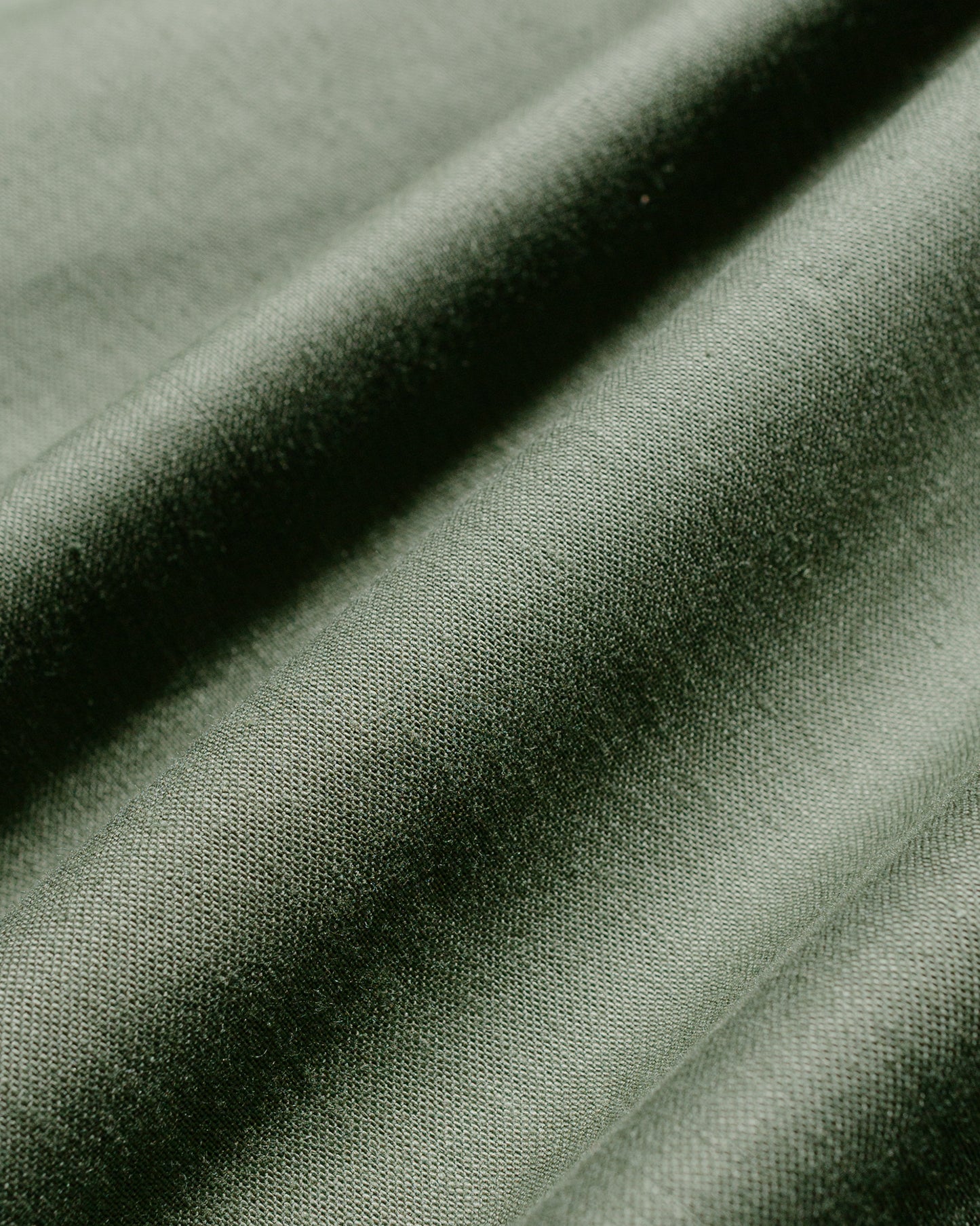 The Real McCoy's MS23101 Shirt, Man's, Cotton Sateen, OG-107 Olive