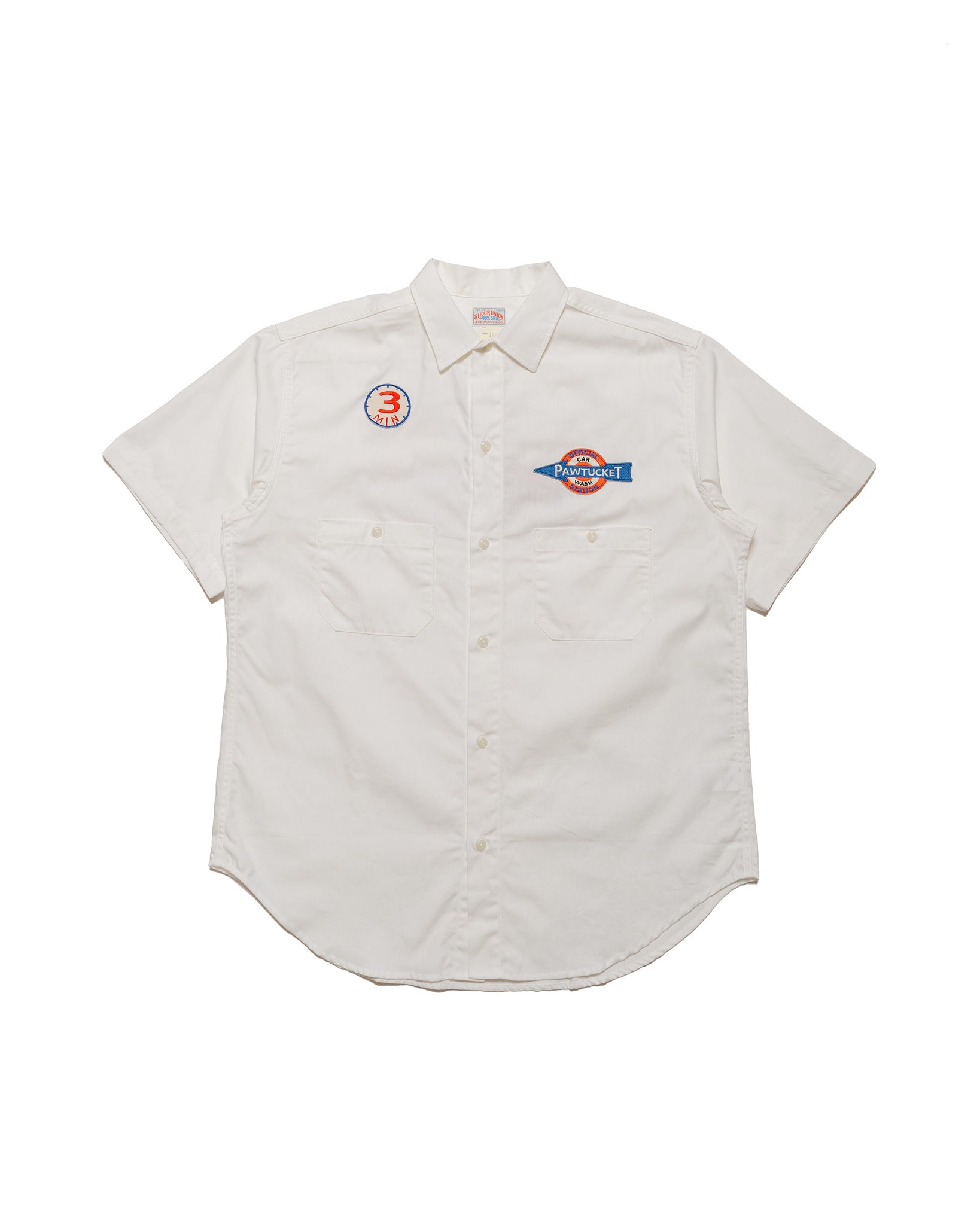 The Real McCoy's MS24005 Cotton Serviceman Shirt  Pawtucket White