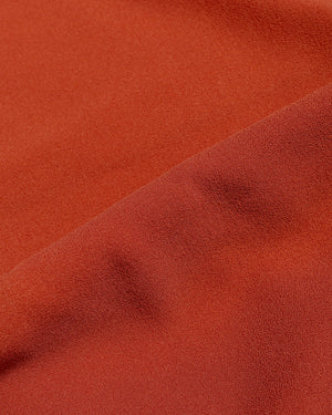 The Real McCoy's MS24008 Silk Rayon Open Collar Shirt Orange fabric