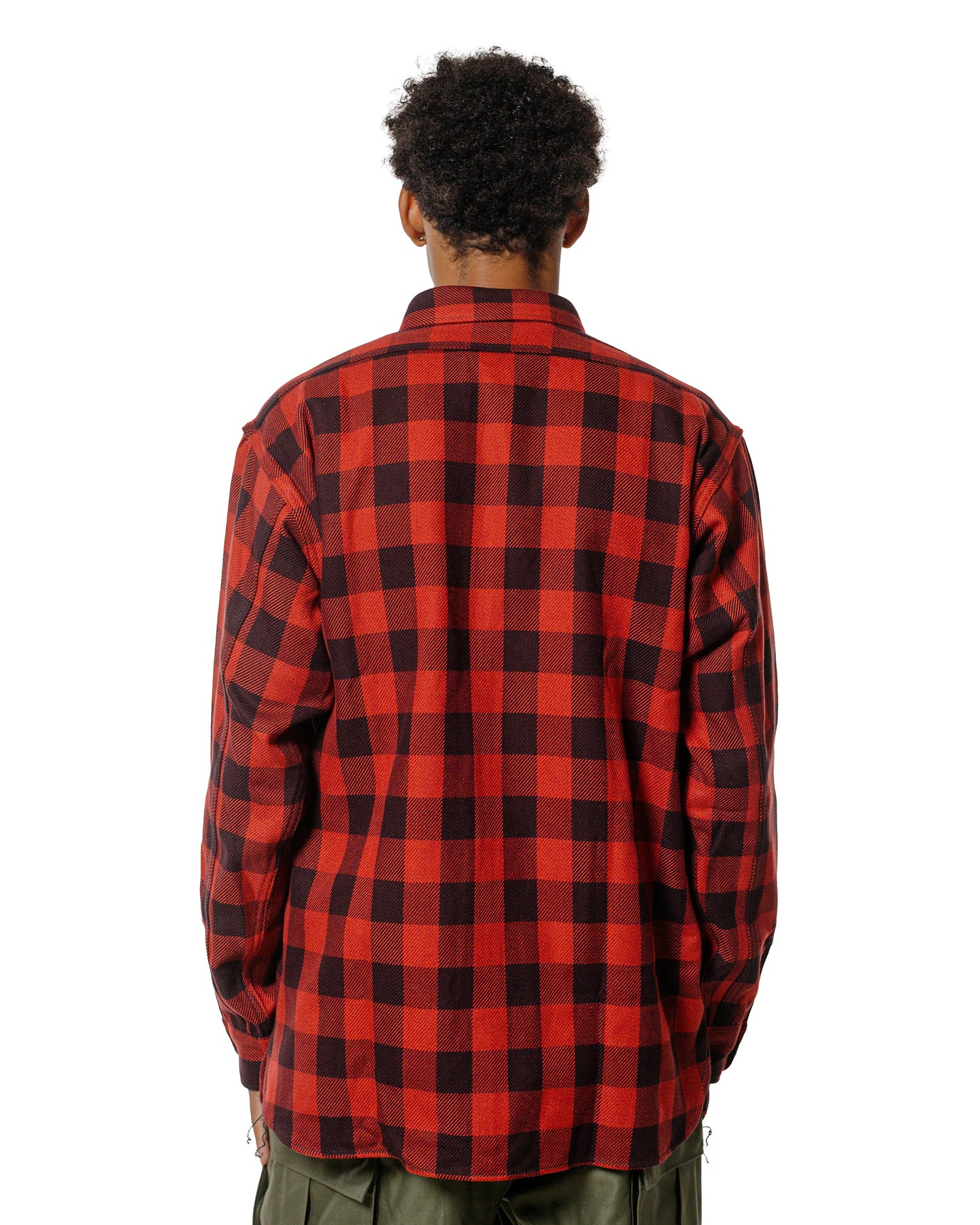 lost & found The Real McCoy's The Real McCoy's MS24102 8HU Twisted-Yarn Buffalo Check Flannel Shirt Red/Black