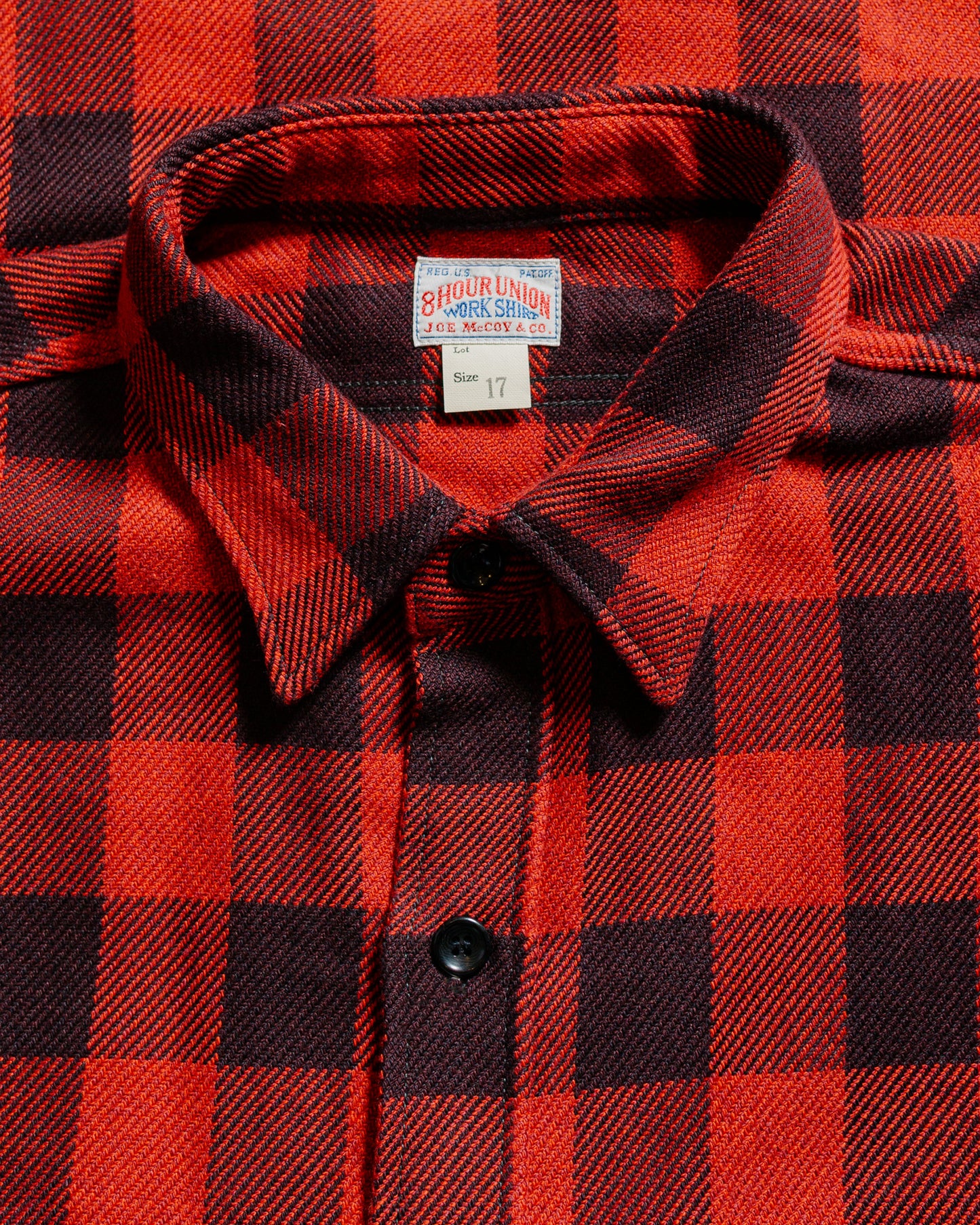 lost & found The Real McCoy's The Real McCoy's MS24102 8HU Twisted-Yarn Buffalo Check Flannel Shirt Red/Black