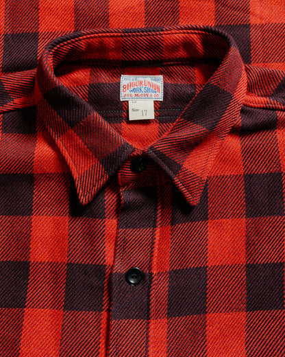 lost & found The Real McCoy's The Real McCoy's MS24102 8HU Twisted-Yarn Buffalo Check Flannel Shirt Red/Black