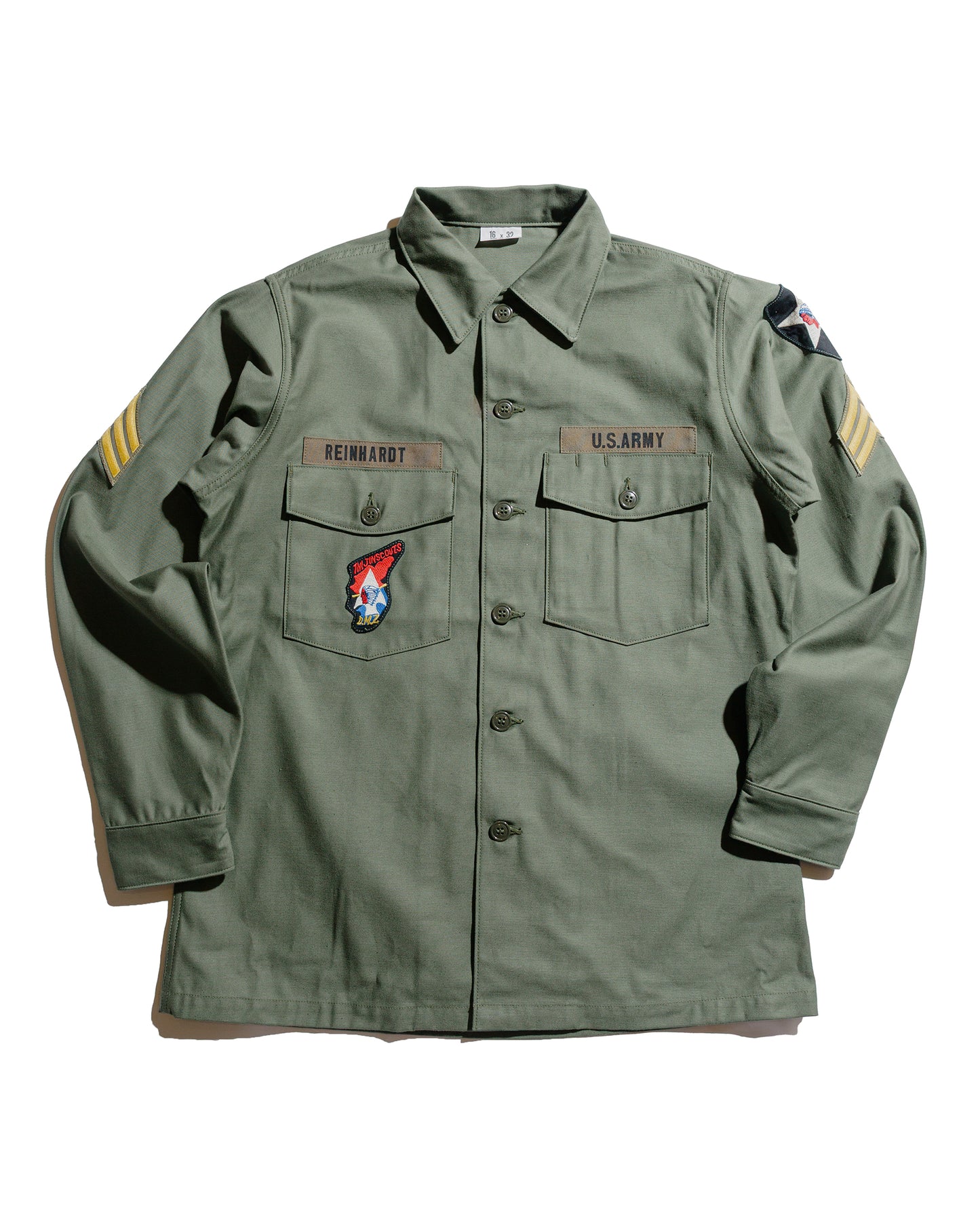 The Real McCoy's MS25002 OG-107 Utility Shirt  Imjin Scouts Olive