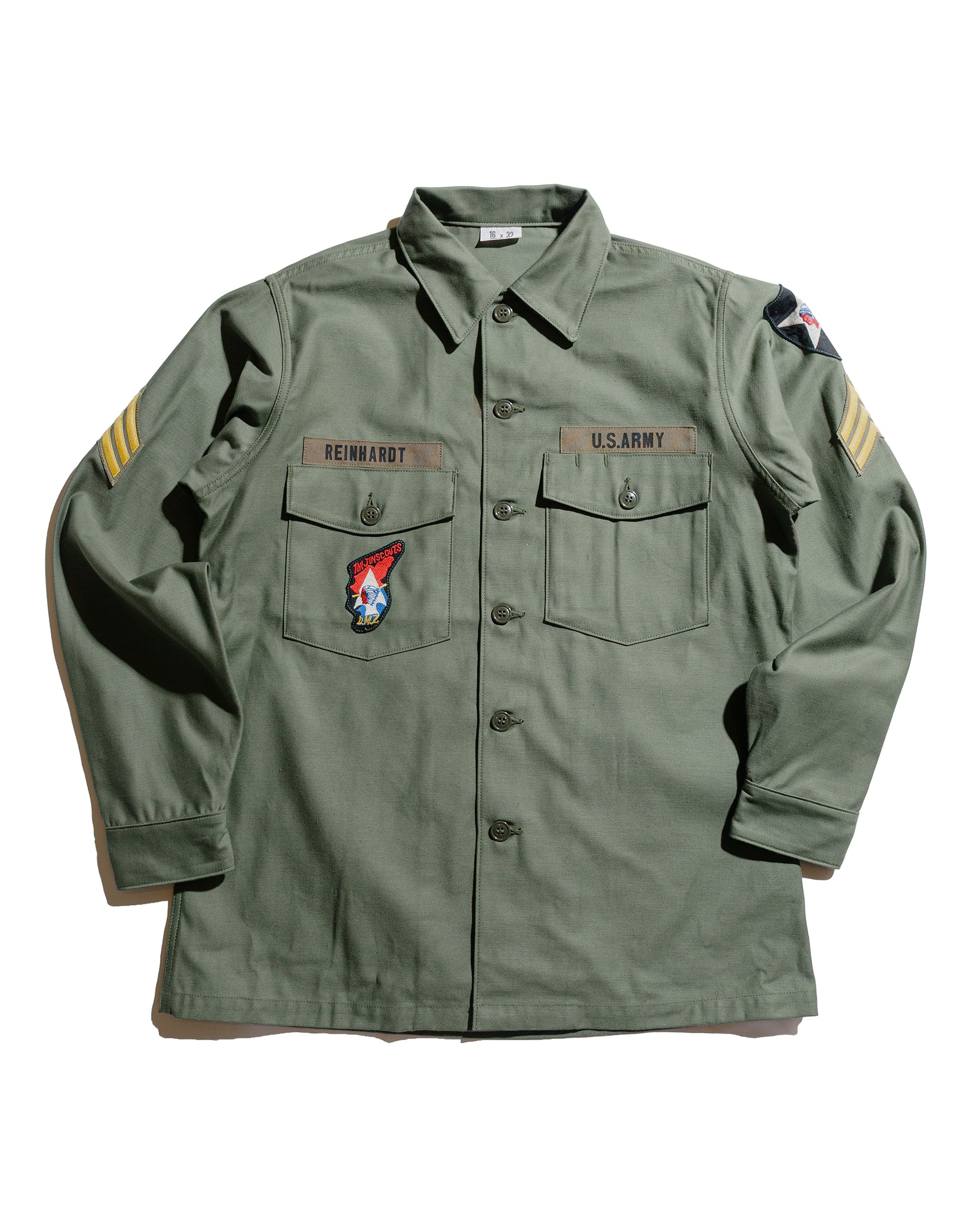 The Real McCoy's MS25002 OG-107 Utility Shirt  Imjin Scouts Olive