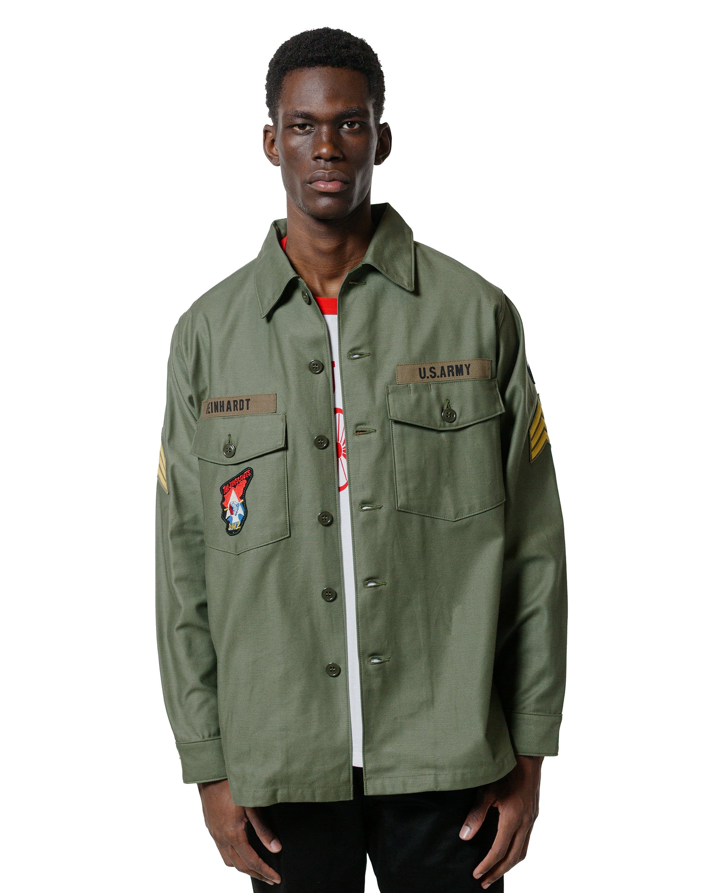 The Real McCoy's MS25002 OG-107 Utility Shirt  Imjin Scouts Olive