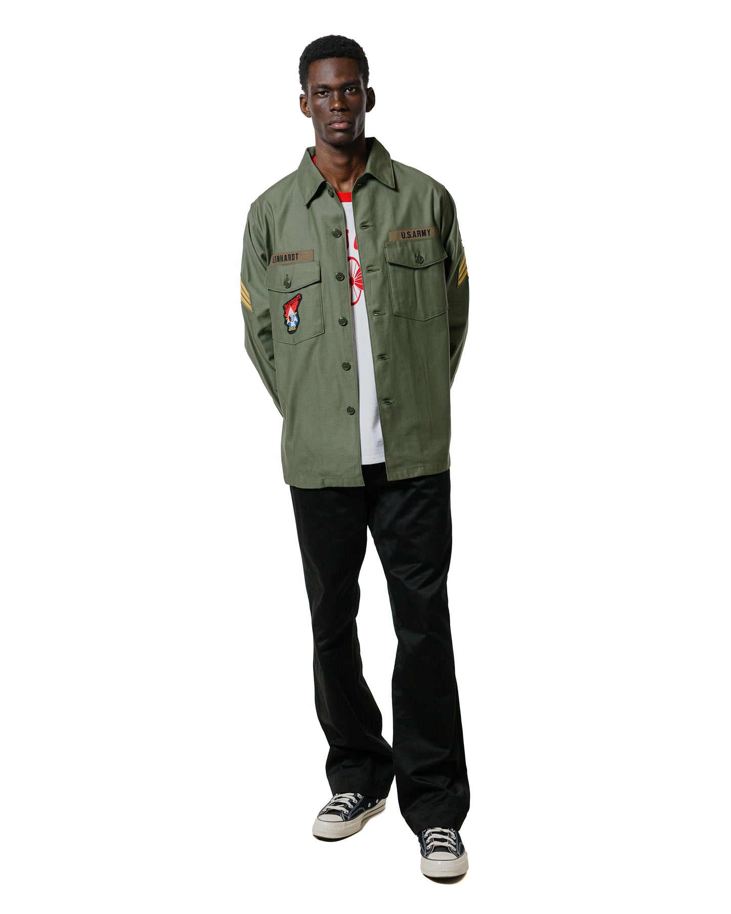 The Real McCoy's MS25002 OG-107 Utility Shirt  Imjin Scouts Olive